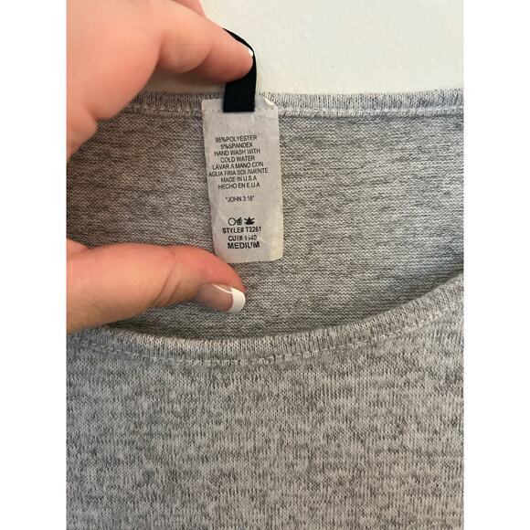 Bellamie Modest Lace Hem Knit Tunic Top Size Medium - Picture 6 of 8